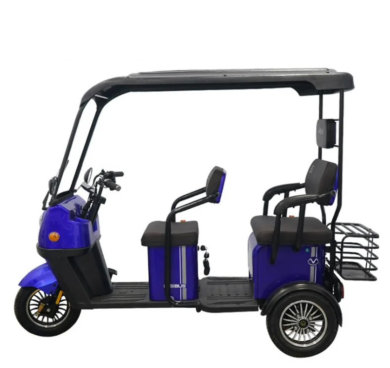 2023 high quality 3 wheel electrical car fashion style minubus tricycle with shed for lady and elderly electrical tricycle