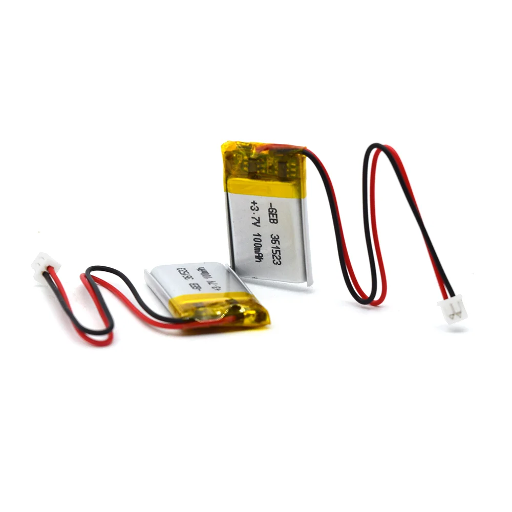 Lithium ion batteries lipo 100mah 200mAh 300mAh 400mAh 500mAh 3.7v li-ion polymer battery 361523