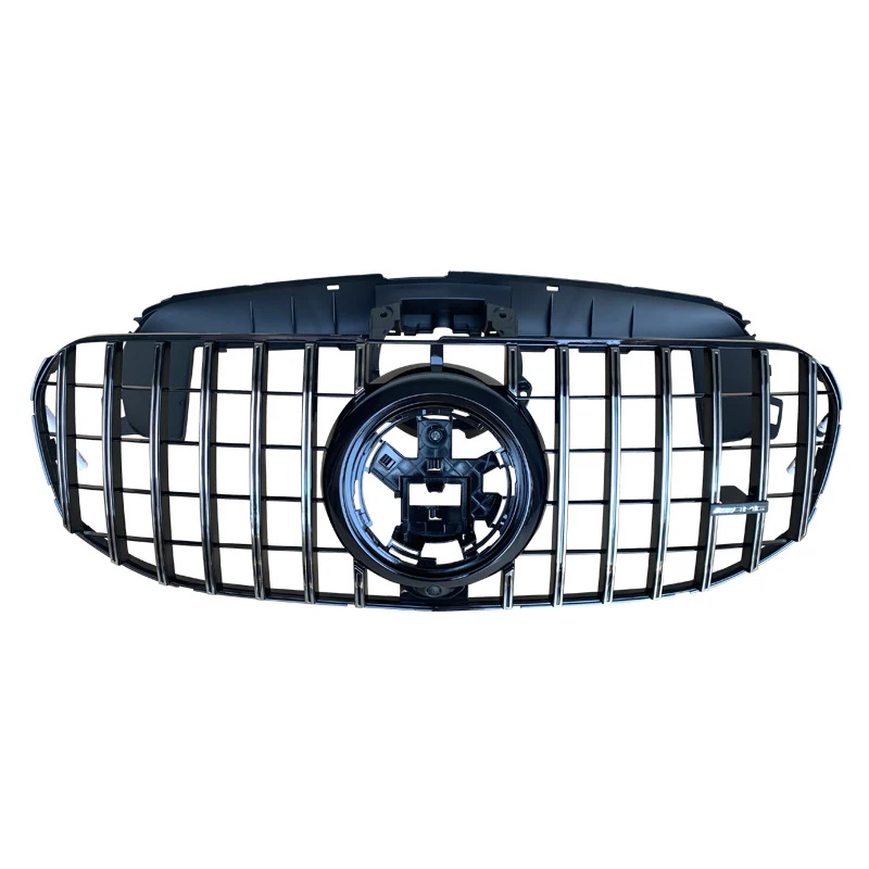 Auto Modification Conversion For Mercedes-Benz GLS X167 W167 Update to Racing GT Style 2020-2022 Front bumper Grille