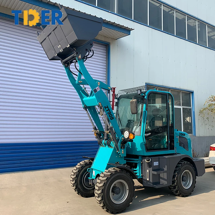 TDER cheapest china smallest electric diesel wheel loaders mini ARTICULATED front end loader mini loadere for EPA price