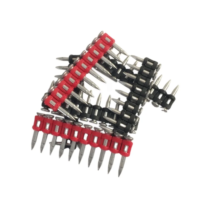 Gas Drive Pin Gas Actuated Pins Gas Nails with Plastic Frame Concrete Nail Diam 3mm Heat Preservation Nail Stainless Steel GB
