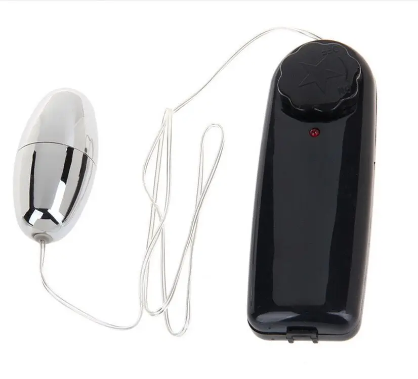Wholesale Black Vibrating Egg and Bullet Vibrators for Woman Clitoris Stimulator Wired Remote Control Jumping Vibrator