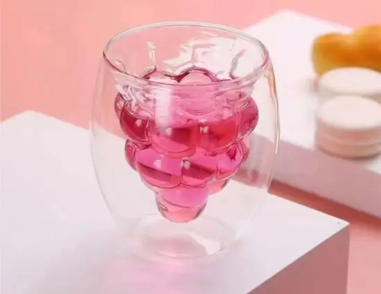 Coffee Cup Home Wine Glasses Mugs Small and Exquisitwater Bottletten Claw Cute Hot Salesnow Globe Shape Double Gmugs Ladies