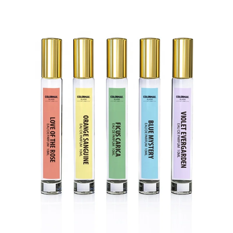 Free sample High Quality Flint Glass 10ml round Perfume Bottle With round Cap For Men And Women Fragrance Parfum Empty Bottle