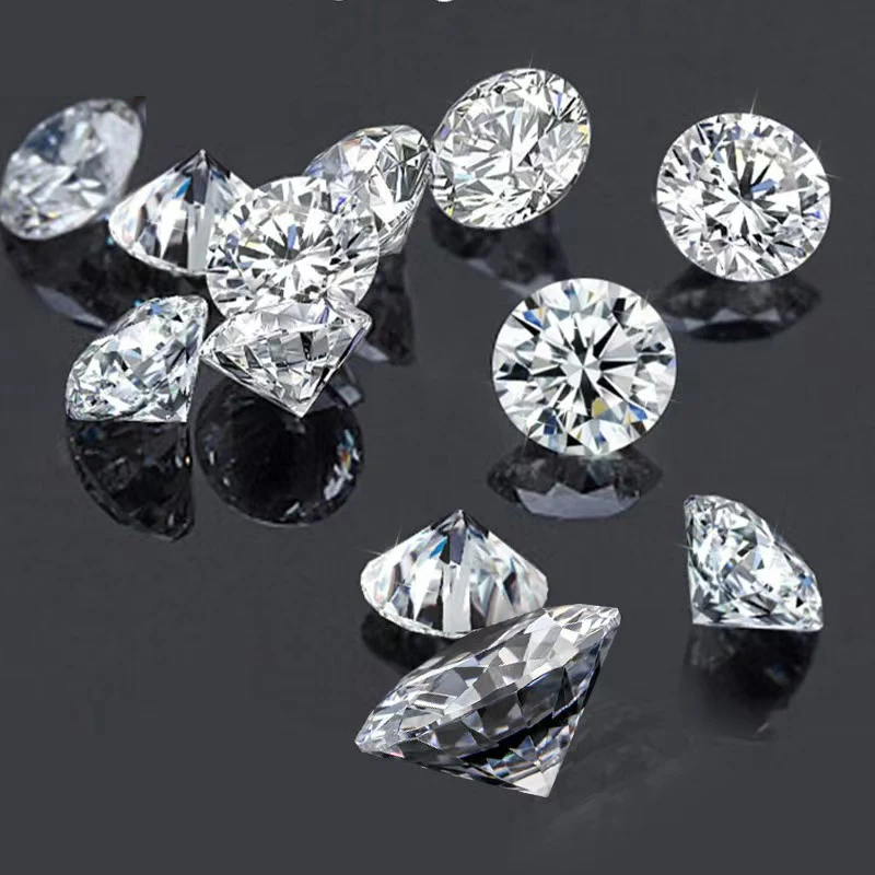 Ready to Ship White D Color Loose Moissanite Stones VVS1 Moissanites Shining Fine Jewelry Round Lab Grown Diamonds