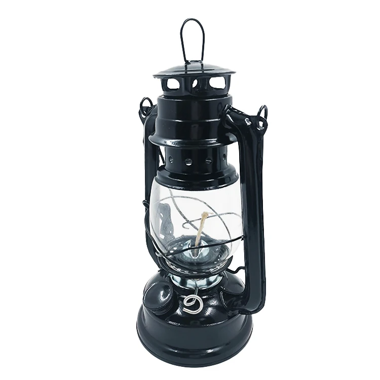 235 amazon hot sale oil lamp clear glass shades oil lantern small table metal classic antique kerosene lamp