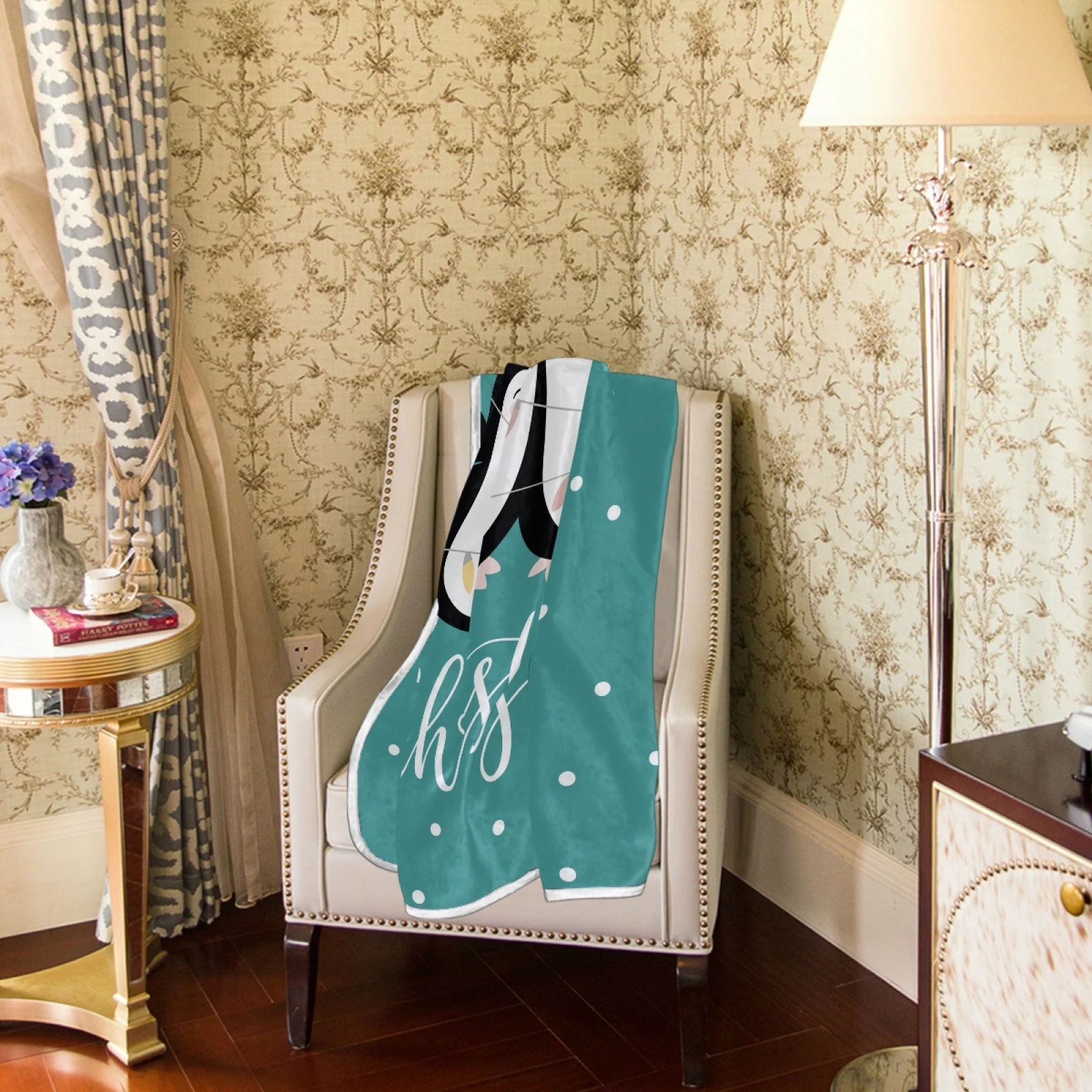 50*60 inch custom Cartoon Print fleece Blanket For Sofa living room office