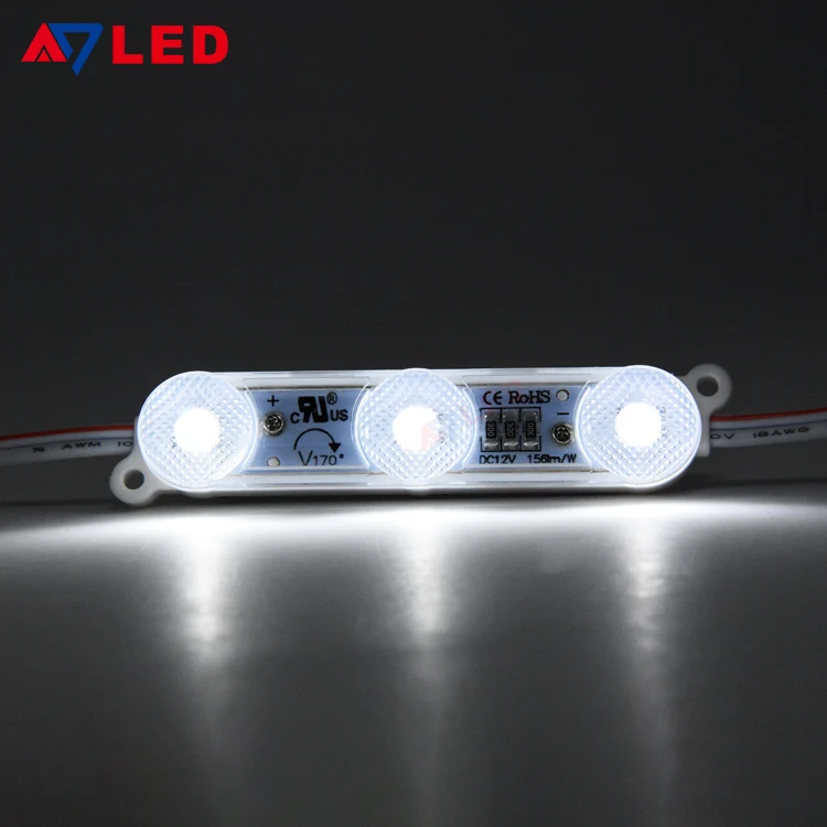 High Efficiency CE RoHS UL  DC12V 1.08W 150lm/w IP67 Waterproof  3 Lamps 2835 SMD LED Module