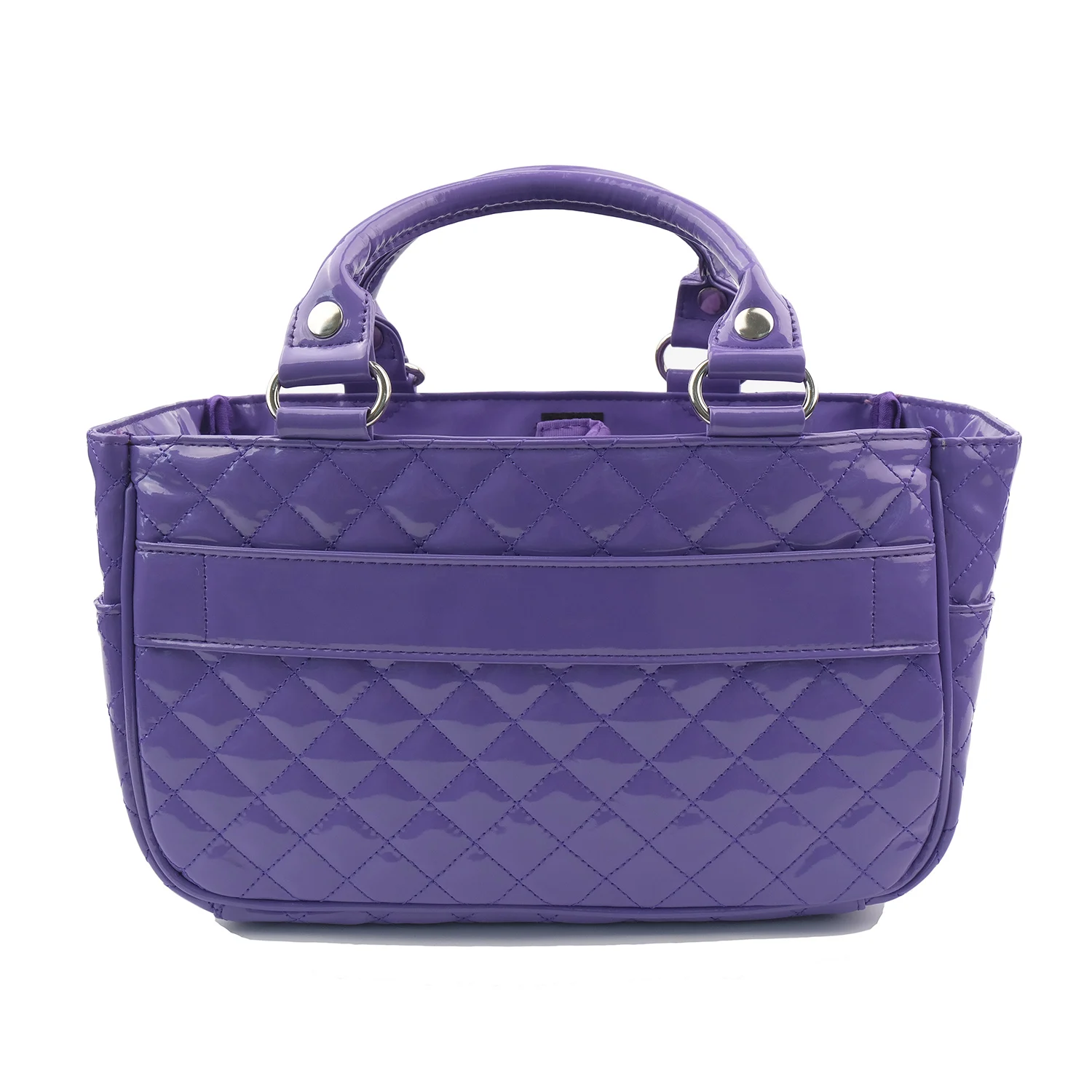 Trendy Design Quilted Handbag Purse for Wedding Party Recycled PU Travel Cute Beach Tote Bag with Divider for Women Ladies BSCI