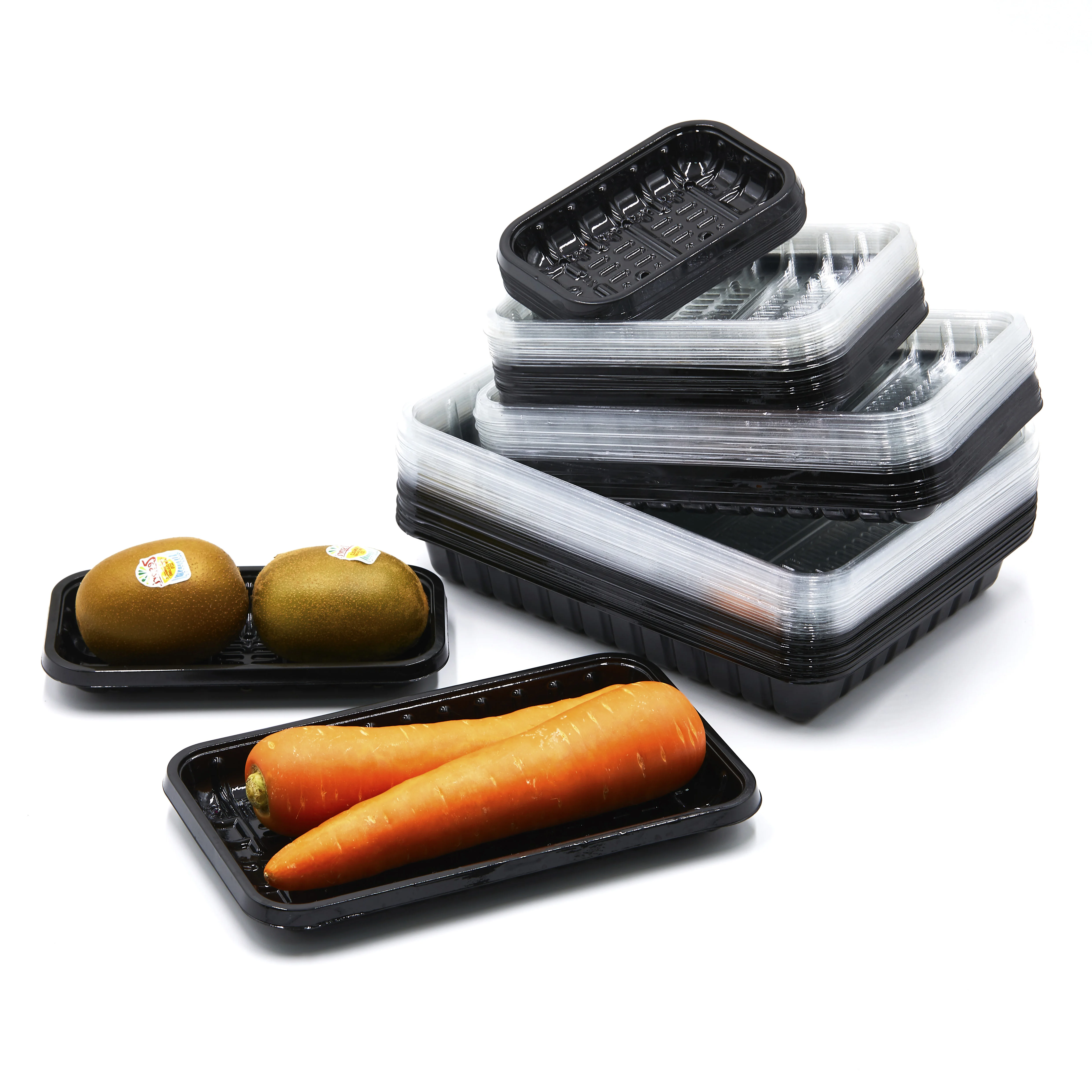 agricultural products disposable container takeaway food plastic vegetable packaging tray