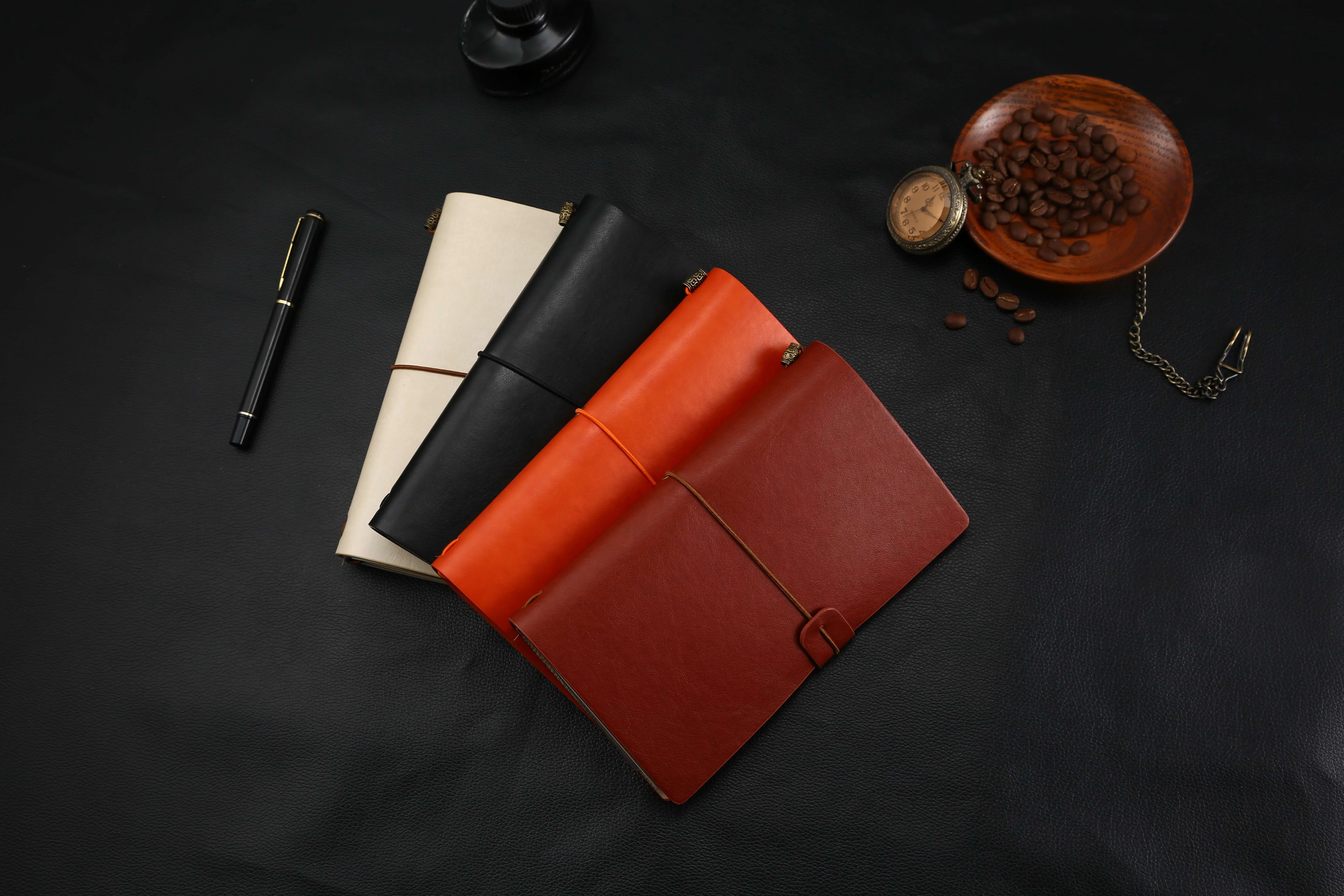 A6 Kawaii Notebooks Soft Leather Planner School Supplies Stationary Travel Journal