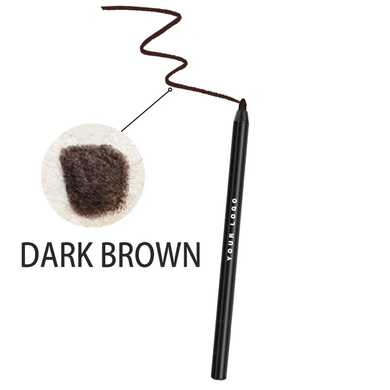 brown black eyeliner eyebrow pencil with sharpener brow pencil eye liner easy to draw cream makeup eyeliner pencil