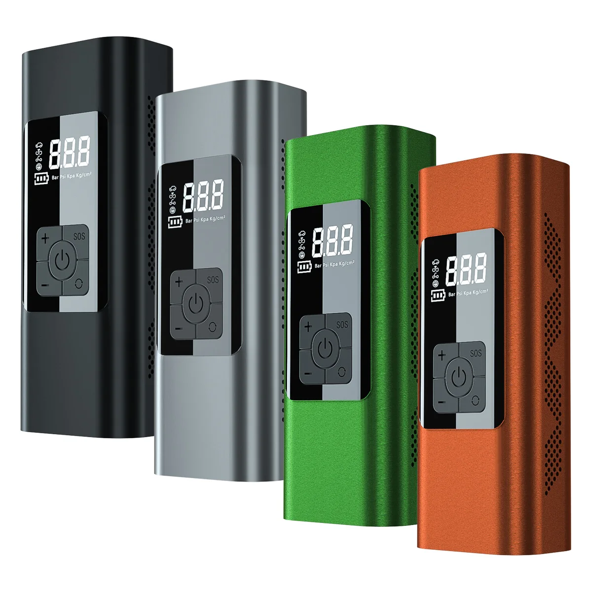 Air Compressor Tire Inflator with 6000 mAh Battery Portable,150 PSI Digital LCD Display& LED Light for Bicycles,Motorcycles,Ball