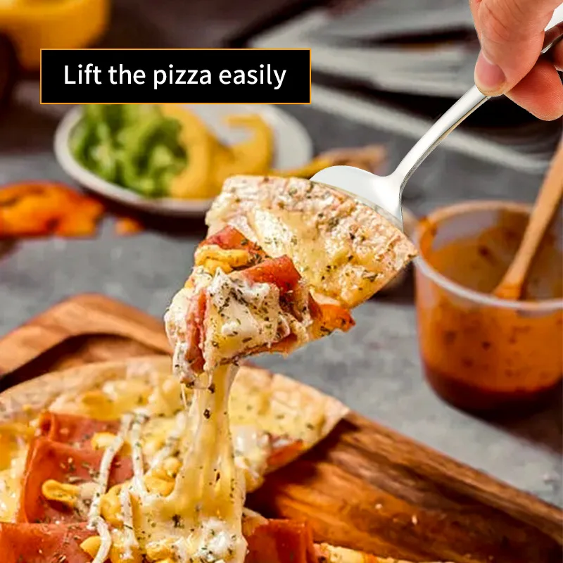 Wholesale Silver Gold Pizza Cake Pallet Knife Stainless Steel Cake Shovel Cutter Knives for Wedding