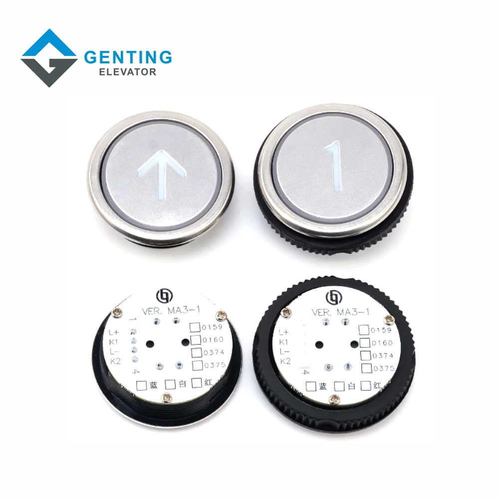 Elevator lift parts BLT elevator round push button MVLA3-1 MA3-1