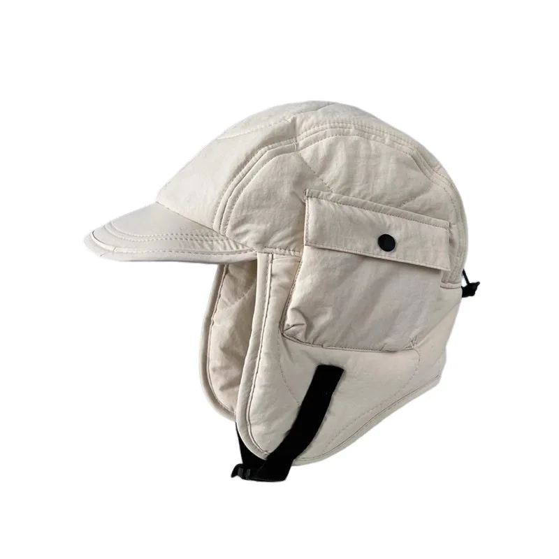 Zhenbang Custom Ushanka Hat with Pocket Ear Protection Waterproof Puffer Hat