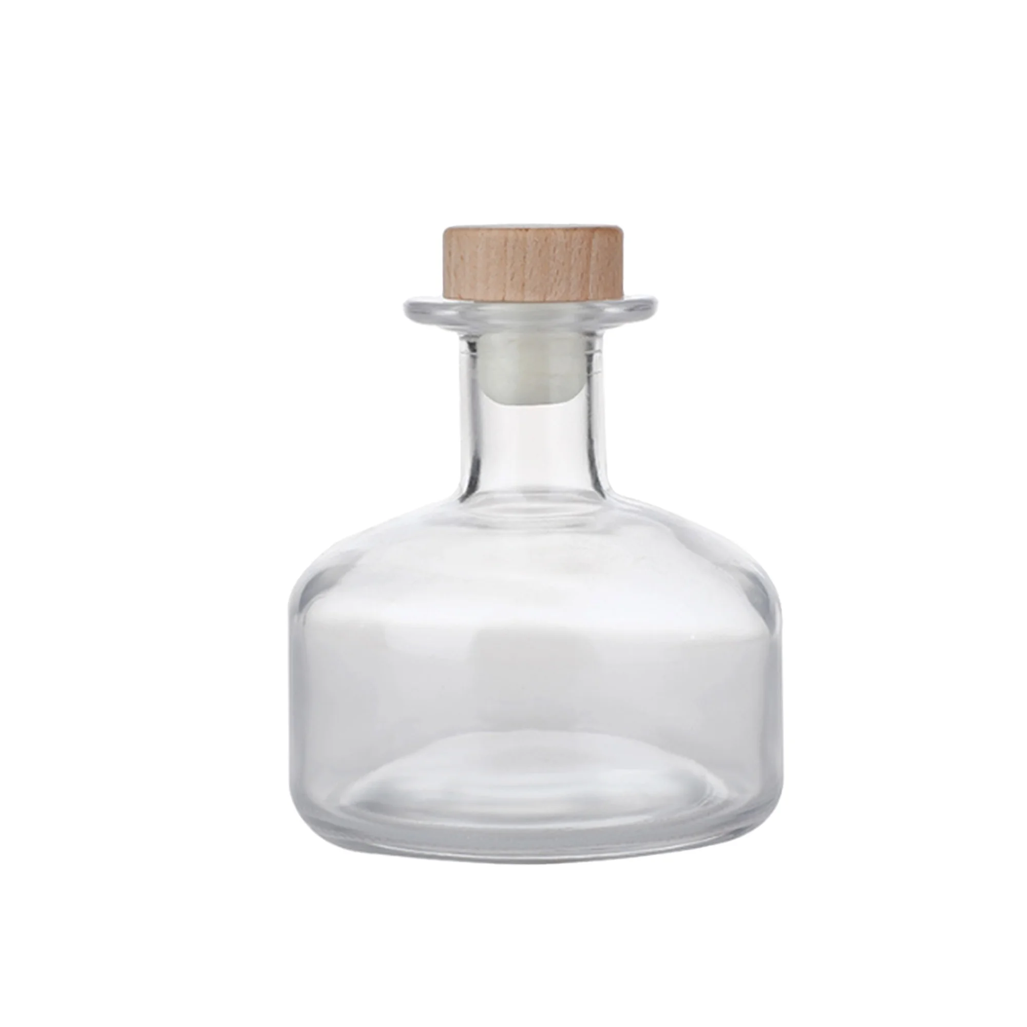 Custom best-selling 50ml 100ml 150ml 180ml 200ml 250ml round glass bottle Vodka gin Tequila Whiskey Rum