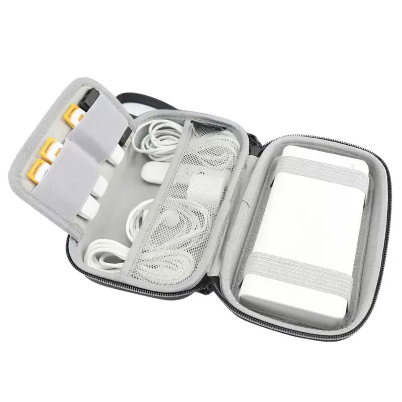 Custom Waterproof Plastic Small EVA Bags Zipper HDD SD Card Case