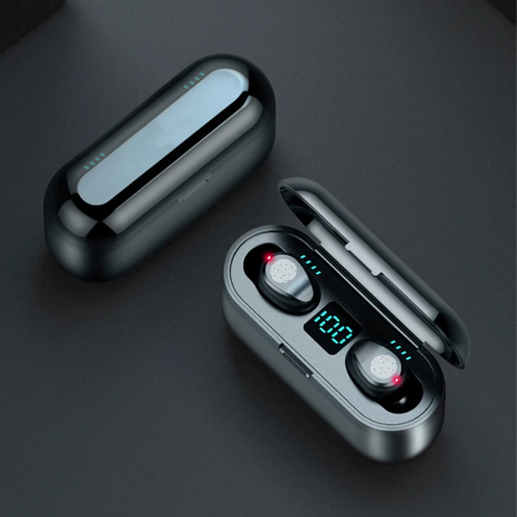 IPX7 Waterproof Earphone V11 2400mAh TWS 5.0 Bluetooth 9D Stereo Earbuds Wireless Headphones