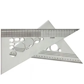 Organic t-square flexibility strong ruler has a good wear resistant material to prevent from scratching