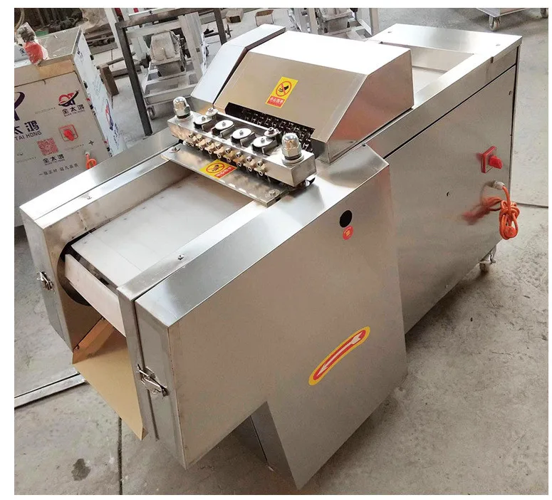 Chicken Frozen Meat Cutting Machine/ Pork Chop Chicken Breast Cutting Machine/ Beef Fish Meat Strips Cut Chopping Machine