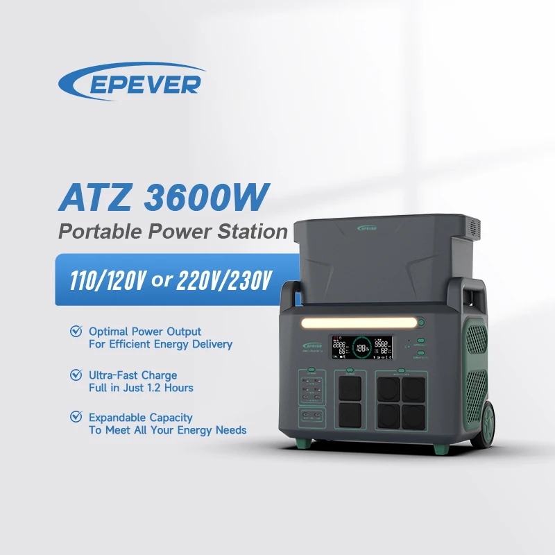 Epever ATZ series portable energy storage system 3kw 3000w 3600w solar power generator with solar
