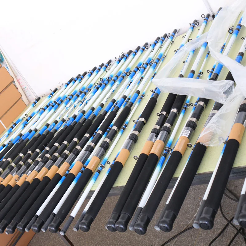 Customized cheap price fiberglass surf rod for beach fishing