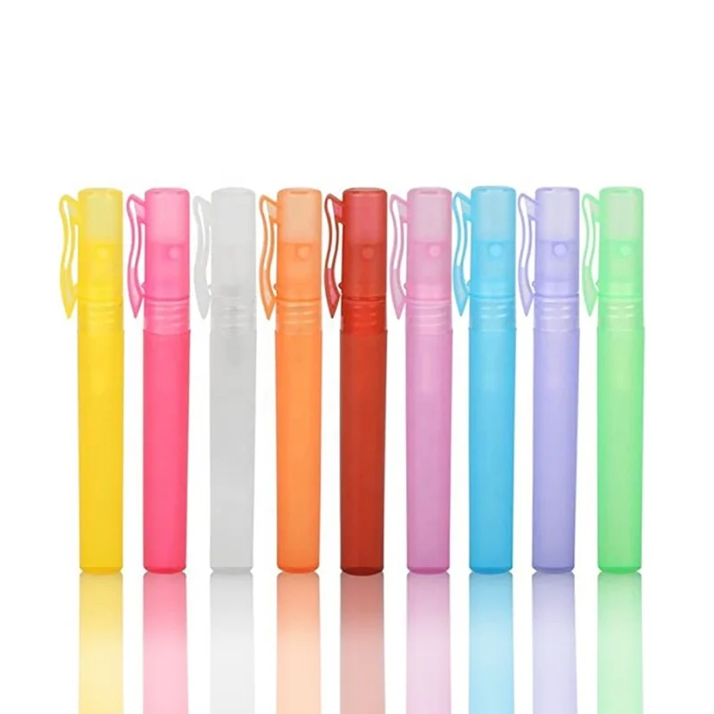 Multicolor Small Refillable Travel pen perfume bottle 10ml 10ml 1/3oz parfum liquid packaging container wholesale