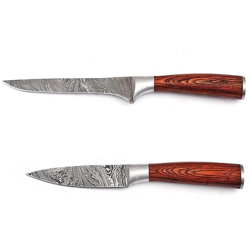 OEM/Wholesale Handmade Professional Damascus Kitchen Chef Knives Set Slicing Cleaver Bread Boning Paring Gyuto Knife
