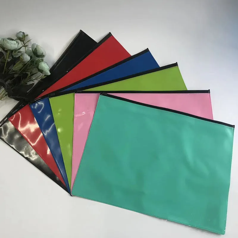 Factory PVC zip lock Permit Holder waterproof document holder