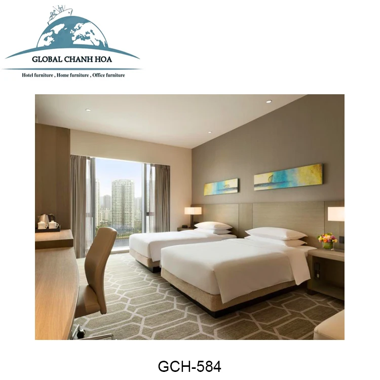  Отель гостевая комната мебель 4-5 Звездочный современной Sheraton стандартной гостиничной