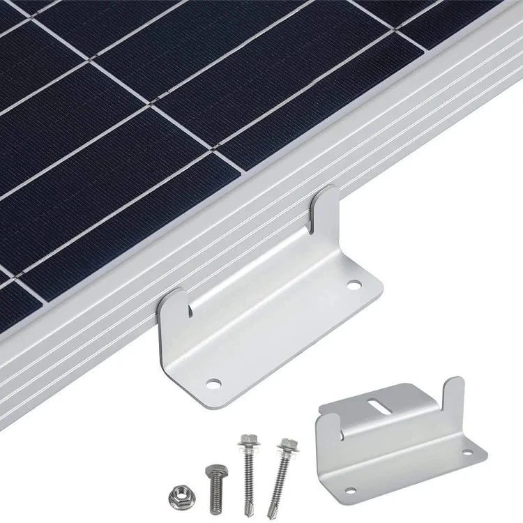 Solar Panel Mounting Z Brackets Aluminum Mounting Bracket With Nuts And Bolts Other Flat Stands 4 Units Per Set