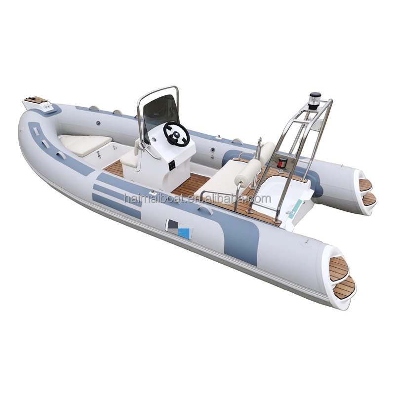 CE 4.8m Rib 480 Hypalon Rigid Inflatable Boat China Rib Boats with flexiteek for Sale