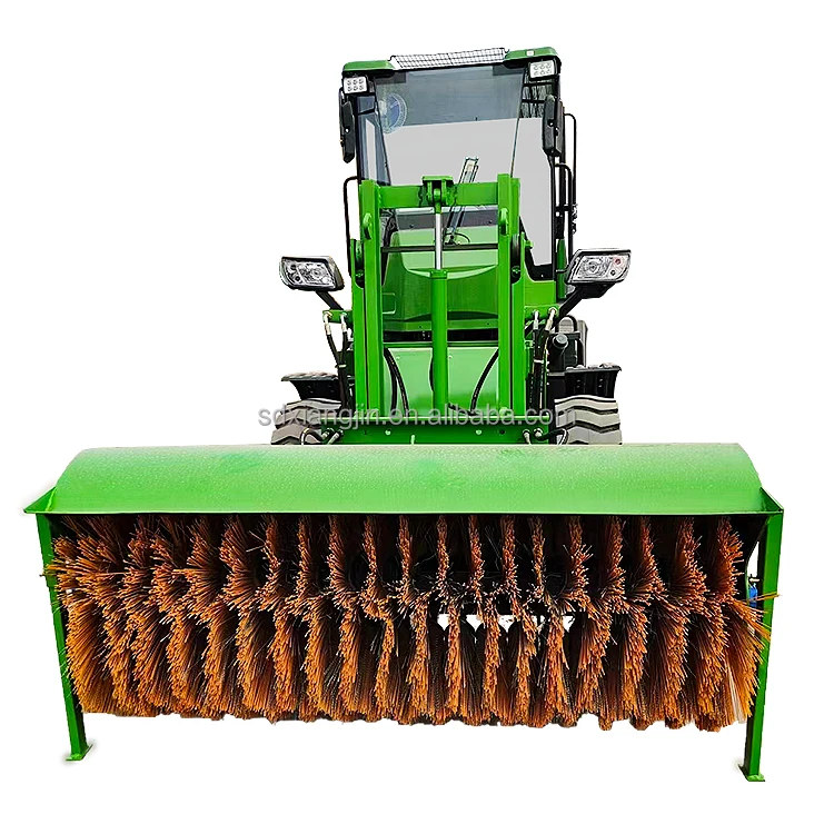 High Efficiency Snow Sweep Machine High Powered Snow Thrower Blower Brush Snow Sweeper