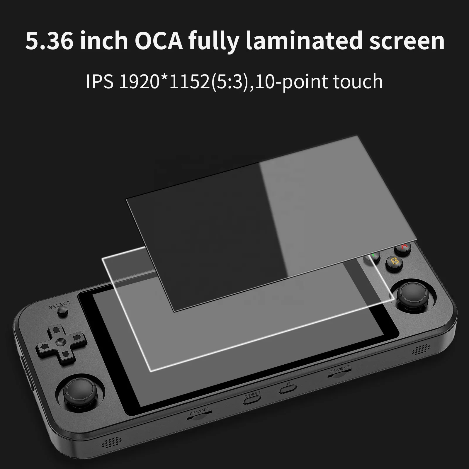 New hot selling Anbernic RG552 Handheld Game Console 5.36 Inch Oca Screen 3500mAh Battery Android7.1 Retro Video Game Player