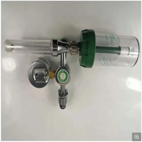 CE certificate medical oxygen cylinder pressure regulator hospital equipment oxygen regulator with humidifier