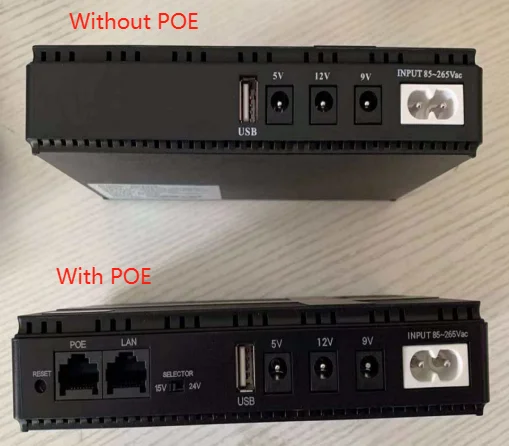 20800mah 48000mah big capacity Storage Mini DC UPS with POE Port Standby for Computer & WiFi Router