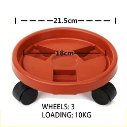 High quality Security Flower Pot Trays Rack  Movable Plant Flower Pot Holder with Universal Wheels