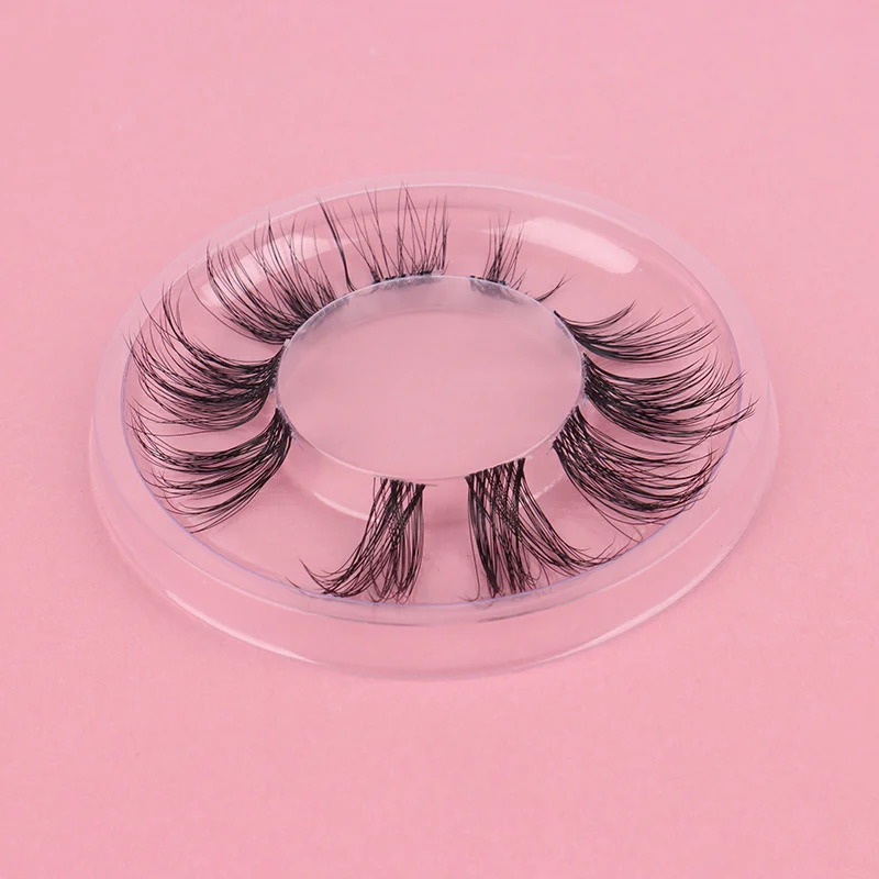 DIY Faux Mink Individual 3D Segmentes Lashes Wholesale Extra Fine Band Eyelashes Pre-cut Thin and Clear Band cluster lash kit