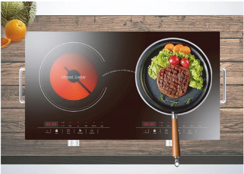 Hot sale household one two three four burners stove  infrared cooker Microlite Panel  induction cookers small infrared cooker