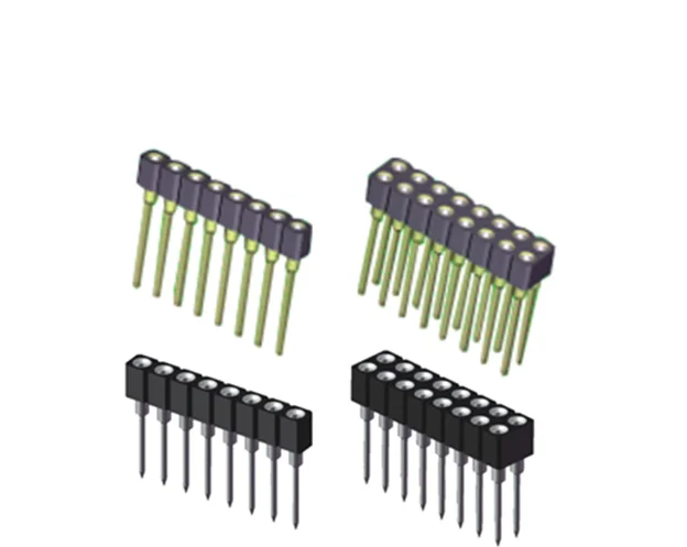 40P female header 10pcs 1x40 Pin 2.54 Round Female Header connector for DS18B20 and Crystals PCB