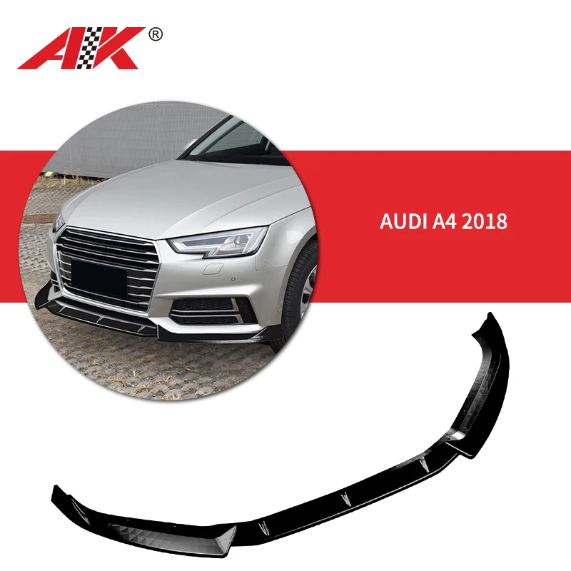 2017 2018 2019 audi a4 tuning car parts accessories for audi a4 b9 facelift front bumper body kit lip spoiler splitter