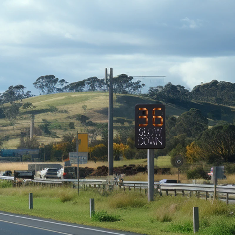 Energy-efficient  Limit Changeable Digital Face Solar Vehicle Activated Radar Speed Signs
