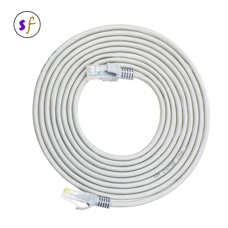 2m UTP OEM bare copper cat5e patch cord network lan cable