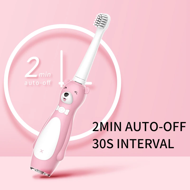 Seago SG-2008 OEM Kids Cartoon New Arrival Waterproof Automatic Rechargeable Silicone Children Sonic Electric Toothbrush