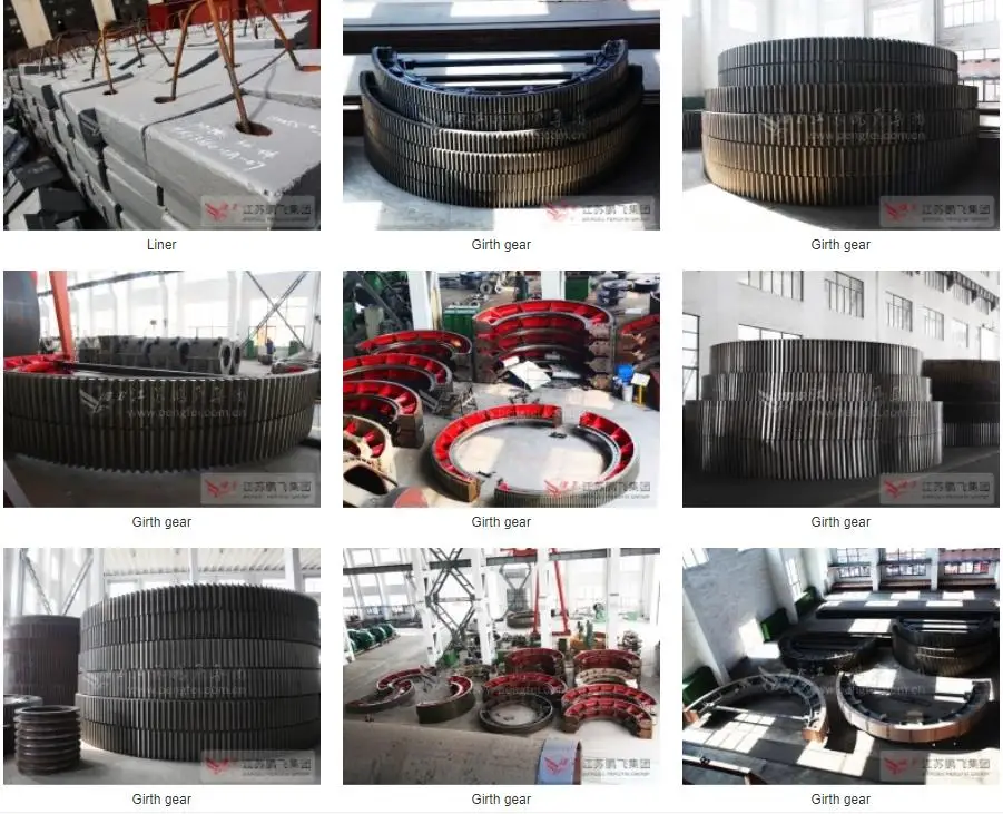 Spare part slide shoe bearing  for cement plant ball mill