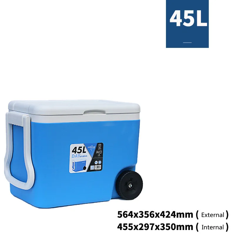 Beer Can Drinking Ice Cooler Box with Handle Blood Vaccine Plastic Low Price Promotion Mini Blue and Red 16l Carry Food