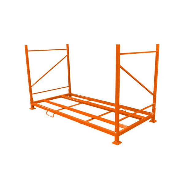 Midwell hot sale foldable powder coated heavy duty truck tyre storage stacking metal tire rack