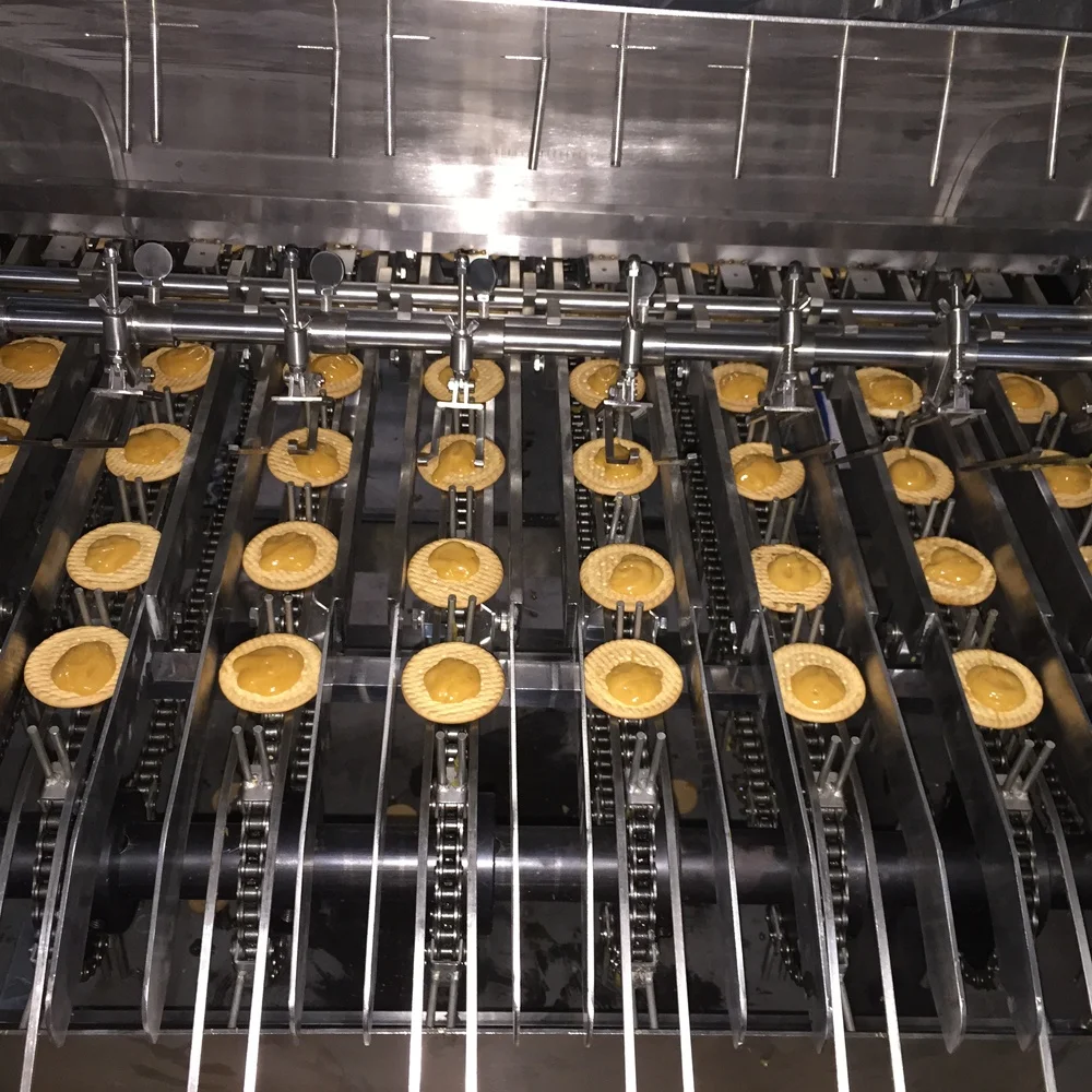 New product chocolate and Jam depositing machine to make tartlets for bakery factory price