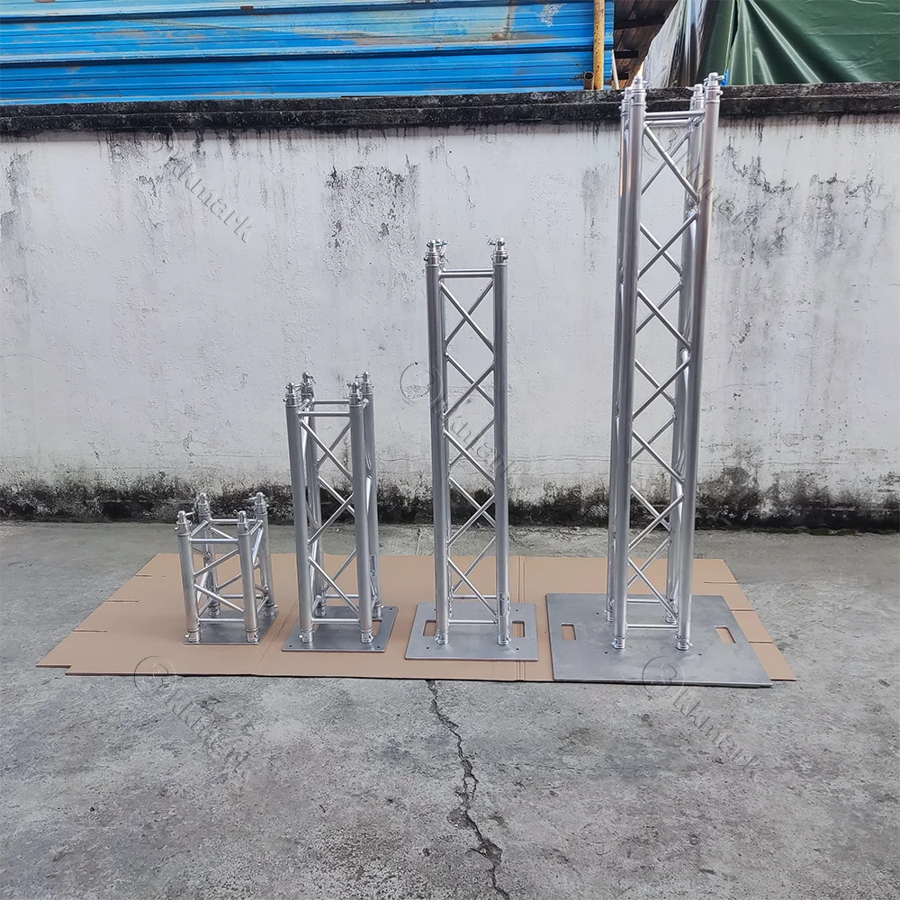 KKMRK design stable black Silver Steel Truss base plate with half connectors for aluminum square truss